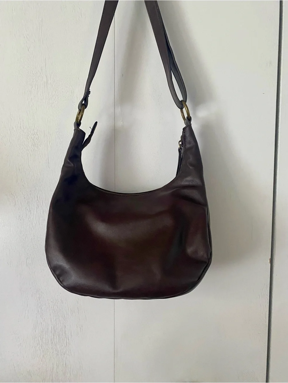 Frye & Co. Brown Faux Leather Hobo Bag
